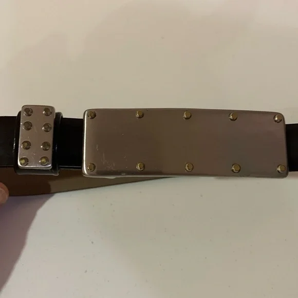 Linea Pelle | Accessories | Vintage Black Shiny Leather  display picture 1